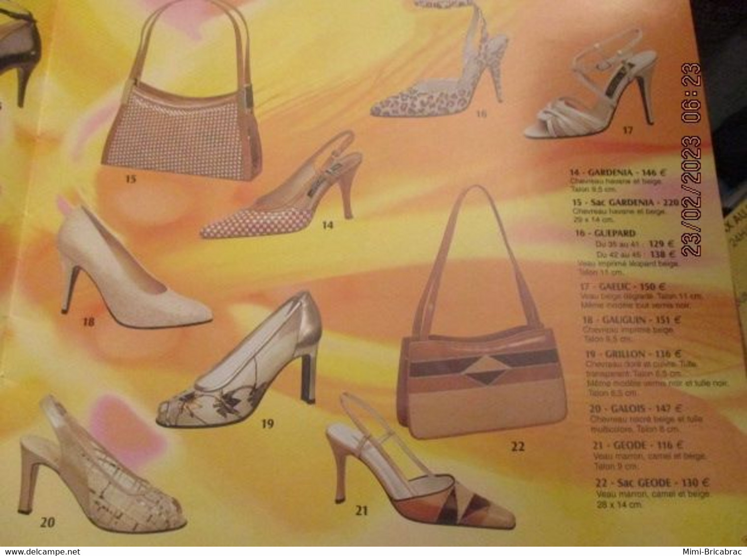 ERN223 Catalogue De La Marque De Chaussures ERNEST PRINTEMPS ETE 2002 L'ex Spécialiste Parisien Du Talon-aiguille - Zapatos