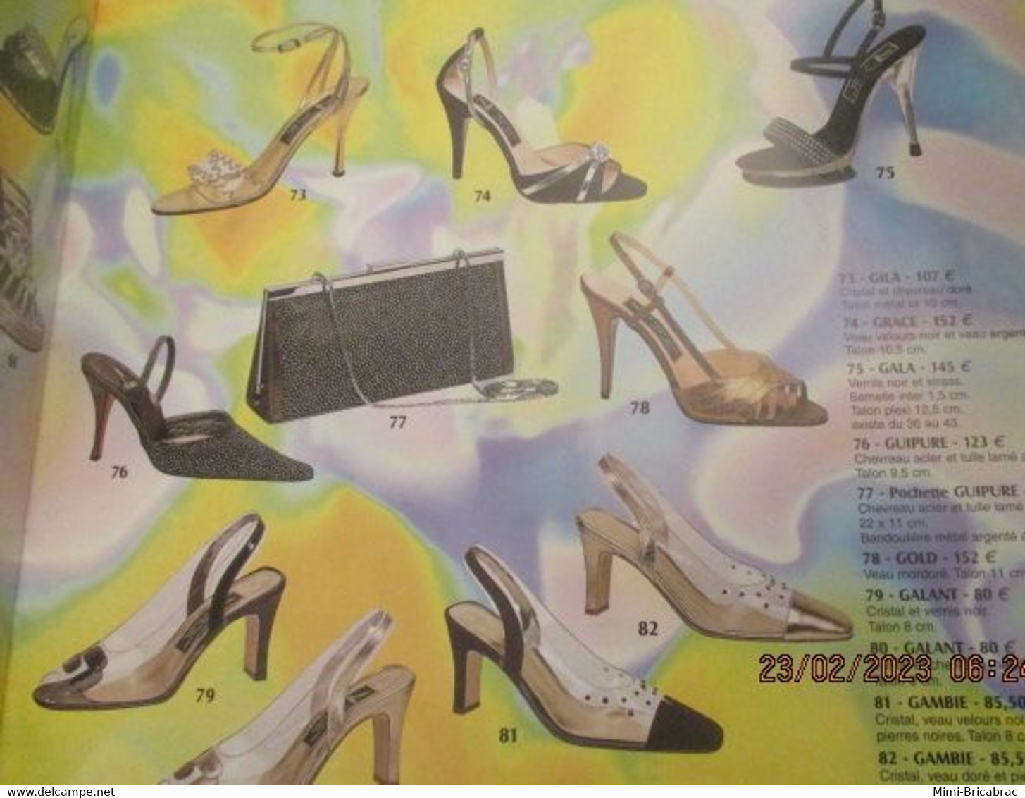 ERN223 Catalogue de la marque de chaussures ERNEST PRINTEMPS ETE 2002 l'ex spécialiste parisien du talon-aiguille