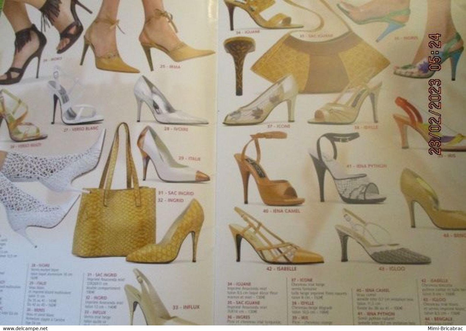 ERN223 Catalogue De La Marque De Chaussures ERNEST PRINTEMPS ETE 2003 L'ex Spécialiste Parisien Du Talon-aiguille - Schoenen