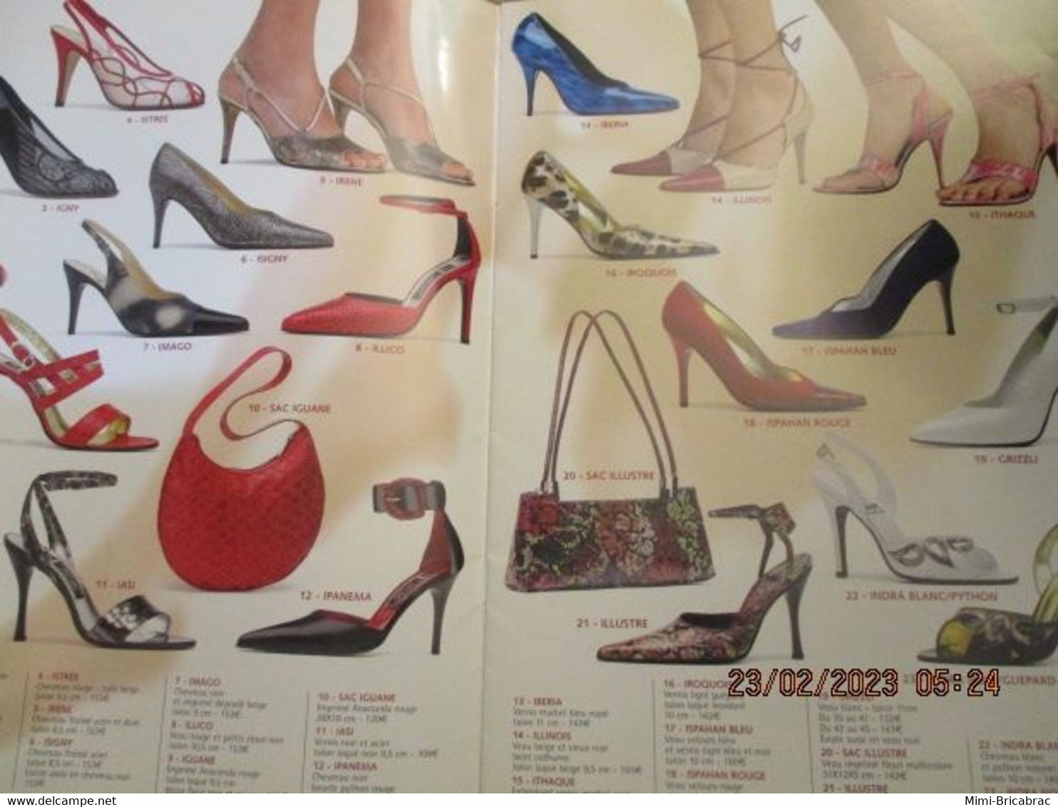 ERN223 Catalogue De La Marque De Chaussures ERNEST PRINTEMPS ETE 2003 L'ex Spécialiste Parisien Du Talon-aiguille - Schoenen