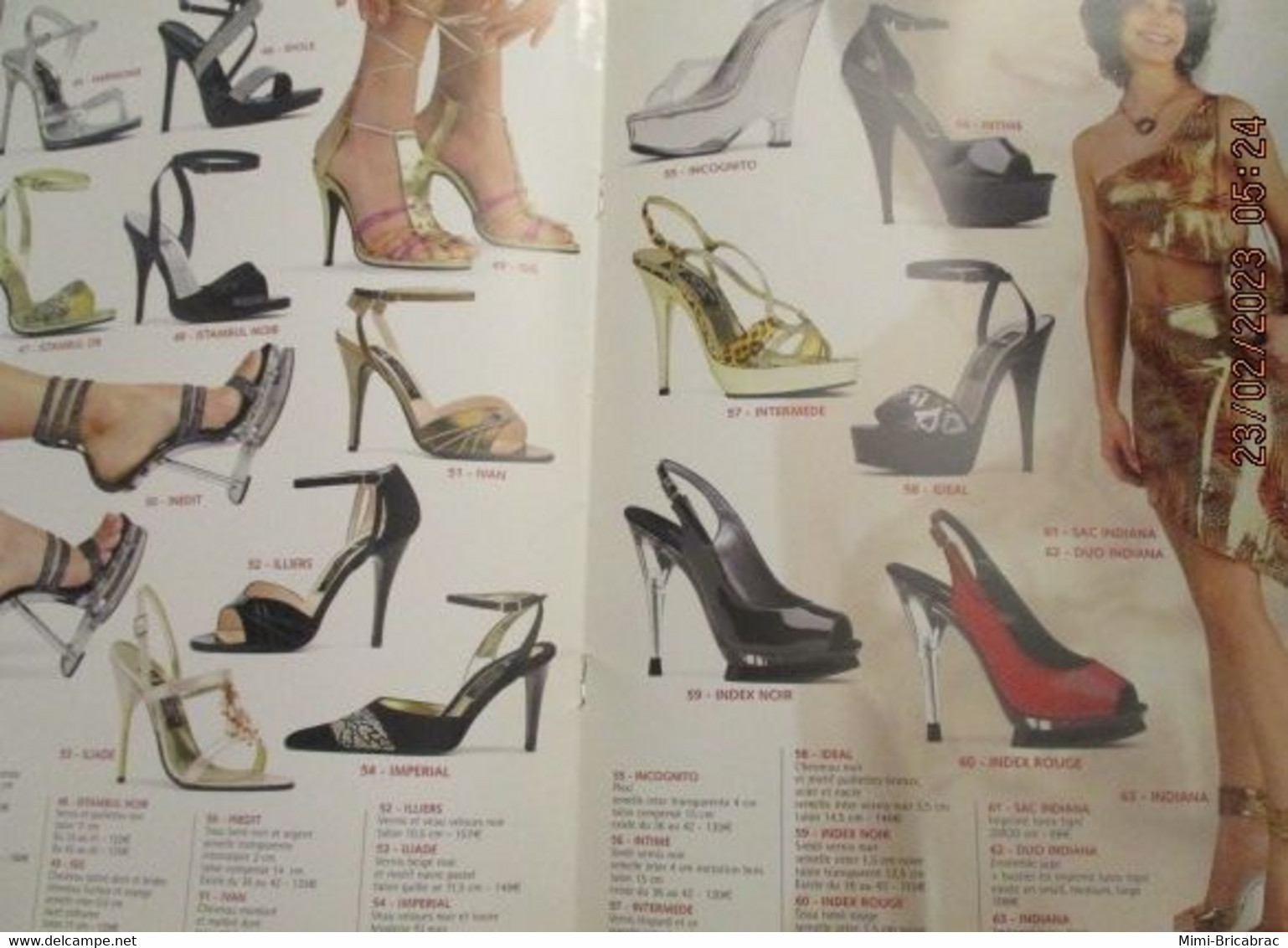 ERN223 Catalogue De La Marque De Chaussures ERNEST PRINTEMPS ETE 2003 L'ex Spécialiste Parisien Du Talon-aiguille - Schuhe