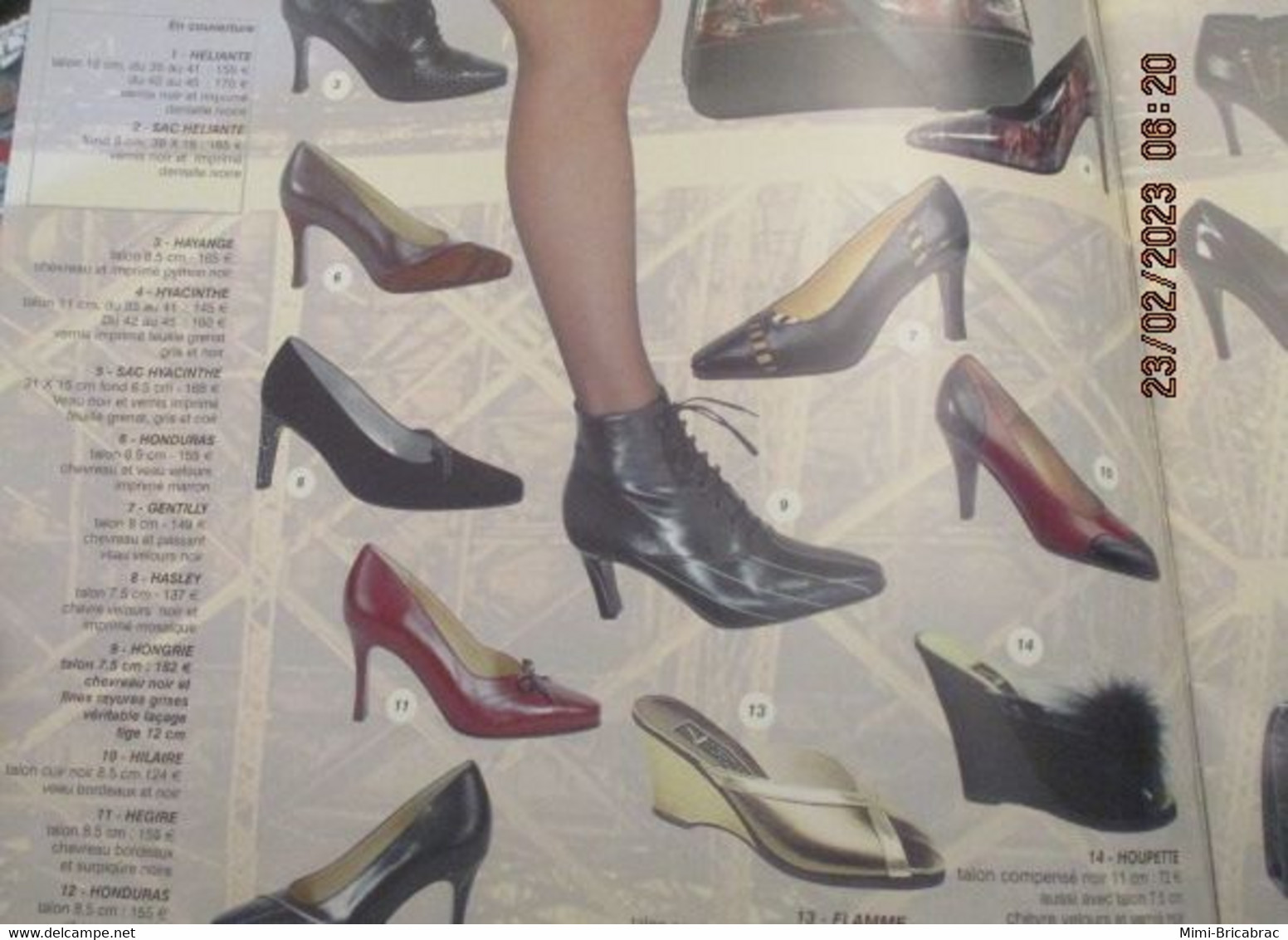 ERN223 Catalogue De La Marque De Chaussures ERNEST AUTOMNE HIVER 2002 2003 L'ex Spécialiste Parisien Du Talon-aiguille - Schuhe