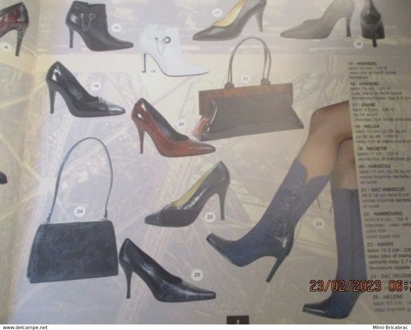 ERN223 Catalogue De La Marque De Chaussures ERNEST AUTOMNE HIVER 2002 2003 L'ex Spécialiste Parisien Du Talon-aiguille - Shoes