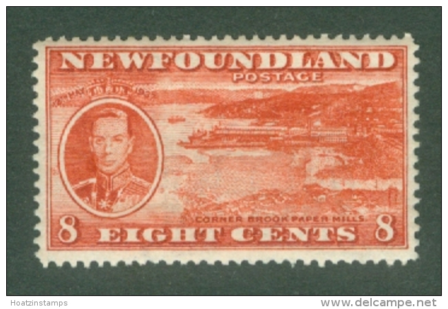 Newfoundland: 1937   Coronation Issue  SG260e   8c  [Perf: 13&frac12;]   MH - 1908-1947