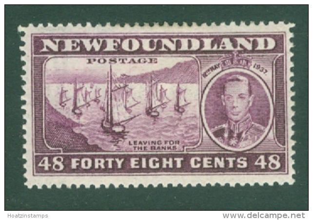 Newfoundland: 1937   Coronation Issue  SG267c   48c  [Perf: 13&frac12;]   MH - 1908-1947