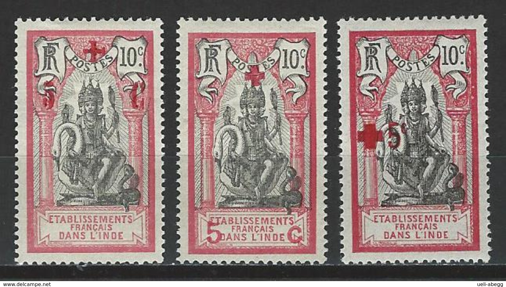 Inde Yv. 46-48, Mi 45-47 * - Unused Stamps