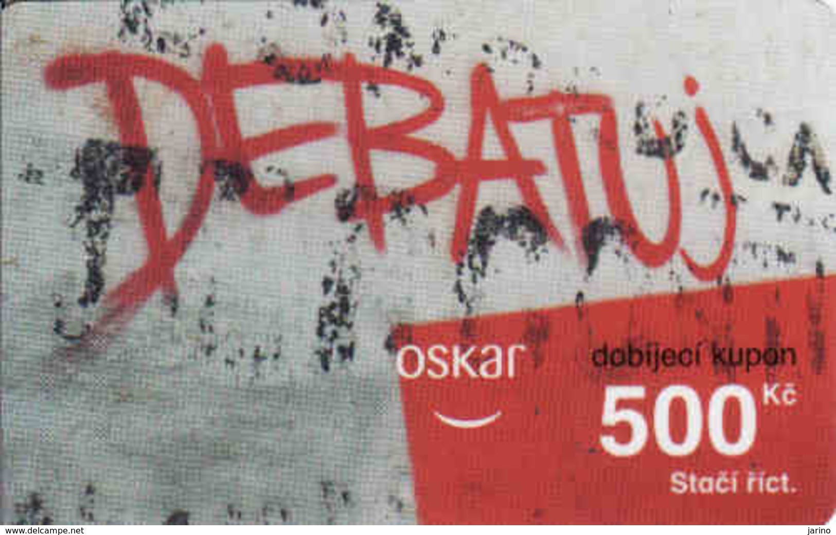 Czech Republic, Oskar /now Vodafone/ Vouchers 500 Kč, Plastic Card, - Tchéquie