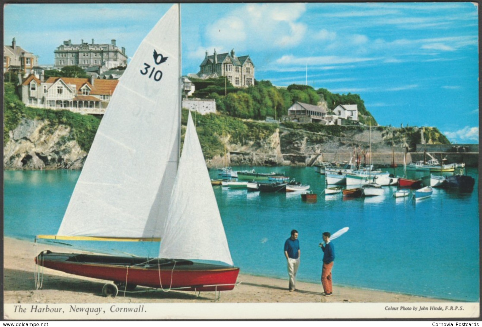 The Harbour, Newquay, Cornwall, 1964 - John Hinde Postcard - Newquay