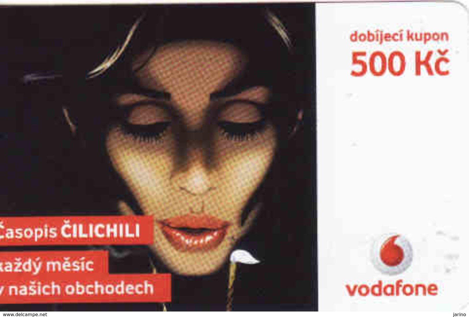 Czech Republic, Vodafone Voucher 500 Kč, - Tchéquie