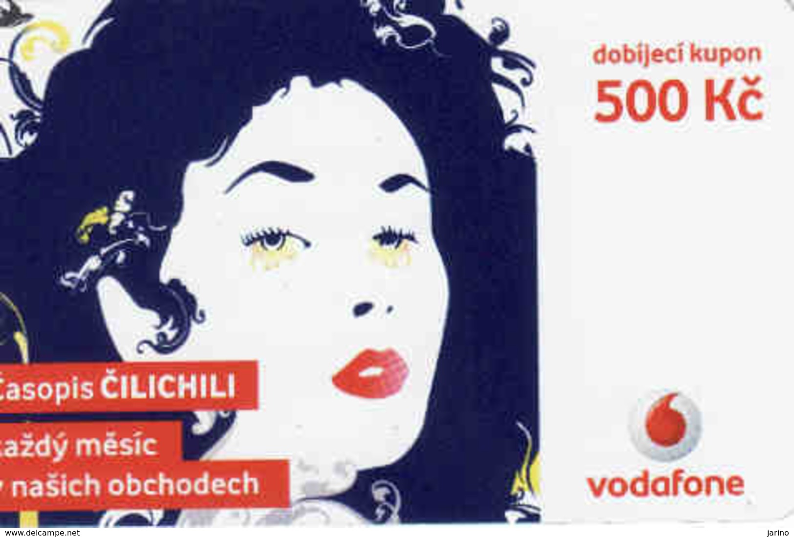 Czech Republic, Vodafone Voucher 500 Kč, - Tchéquie