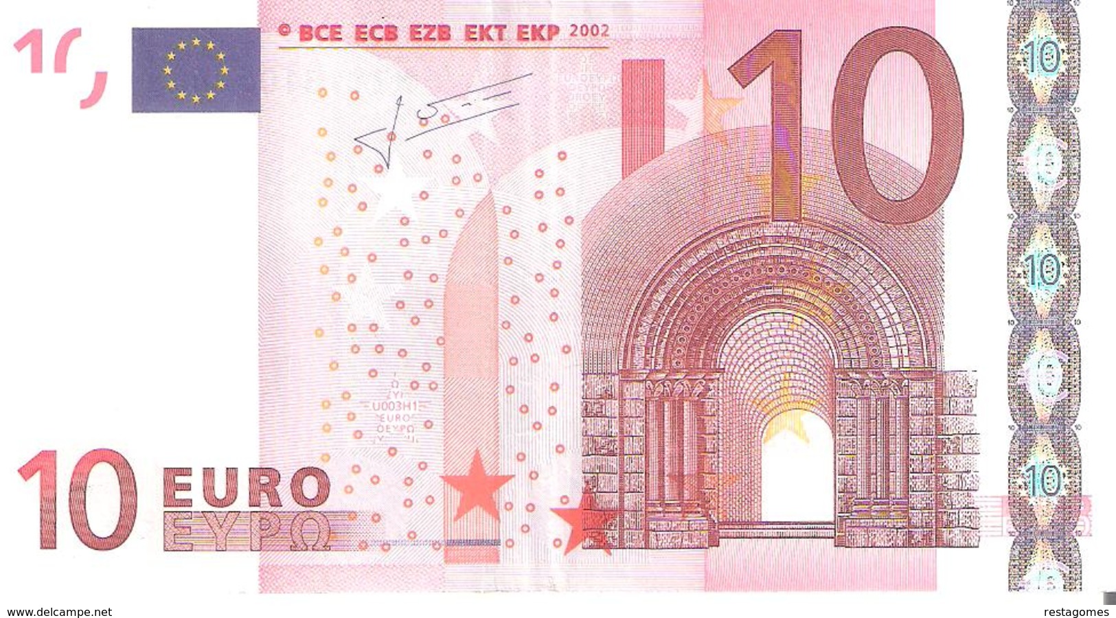 Portugal - 10 EURO - U003  H1 - M PORTUGAL - - 10 Euro