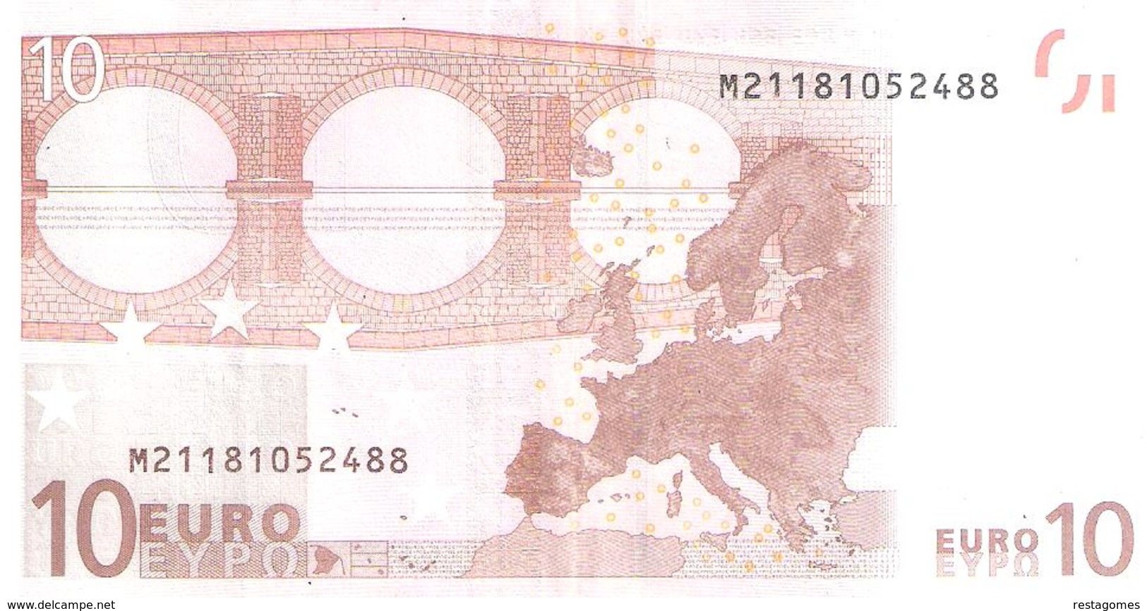 Portugal - 10 EURO - U003  H1 - M PORTUGAL - - 10 Euro