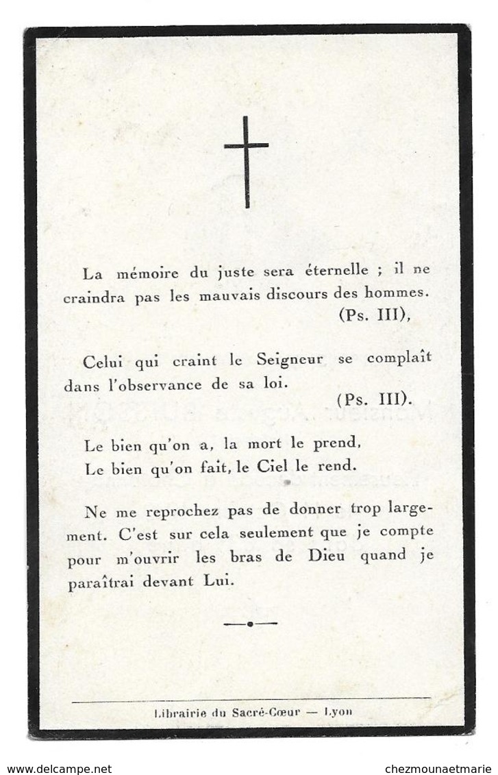 L INDUSTRIEL AUGUSTE BUISSON DECEDE 11 OCTOBRE 1940 A CHATONNAY ISERE - AVIS DE DECES - Décès