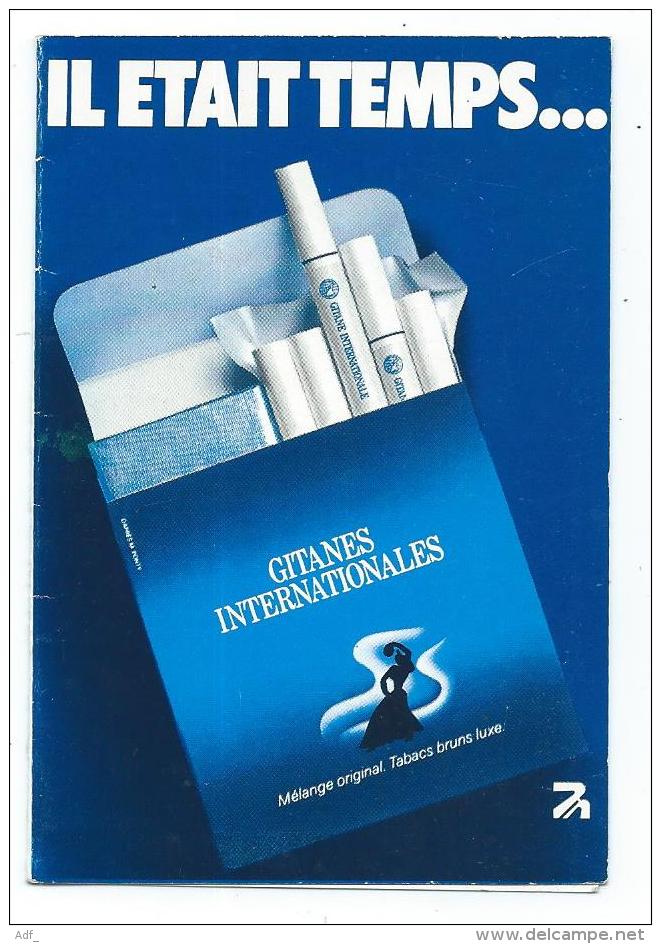 PETIT CALENDRIER 1977 PUB PUBLICITAIRE CIGARETTES GITANES INTERNATIONALES - Petit Format : 1971-80