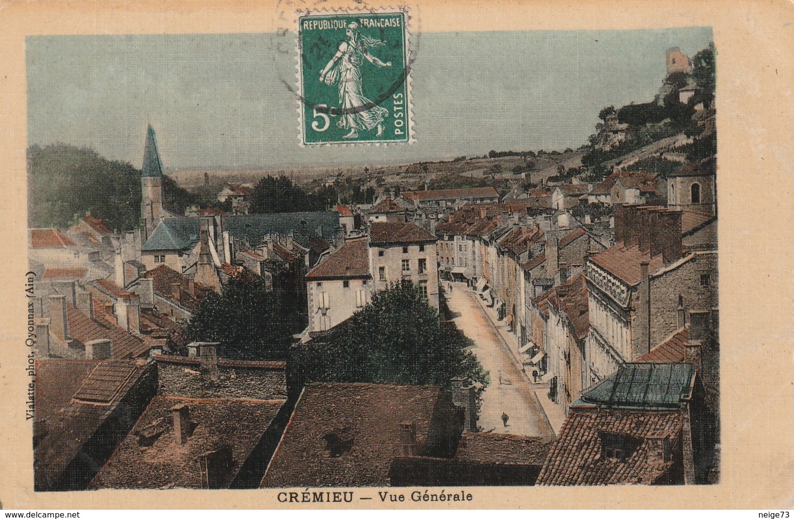 Carte Postale Ancienne De L'Isère - Crémieu - Vue Générale - Crémieu