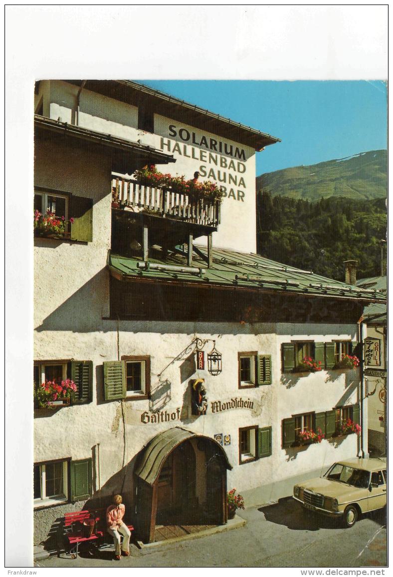 Postcard - Hotel Mondschein - Stuben A Arlberg - Unused Very Good - Unclassified