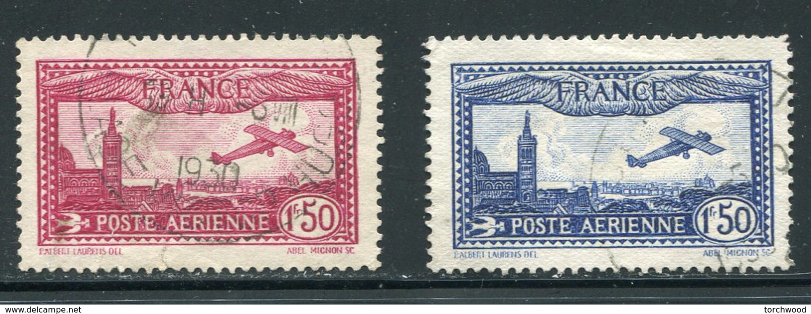 France  C5-C6 (o)  Used  Complete Set - 1927-1959 Used