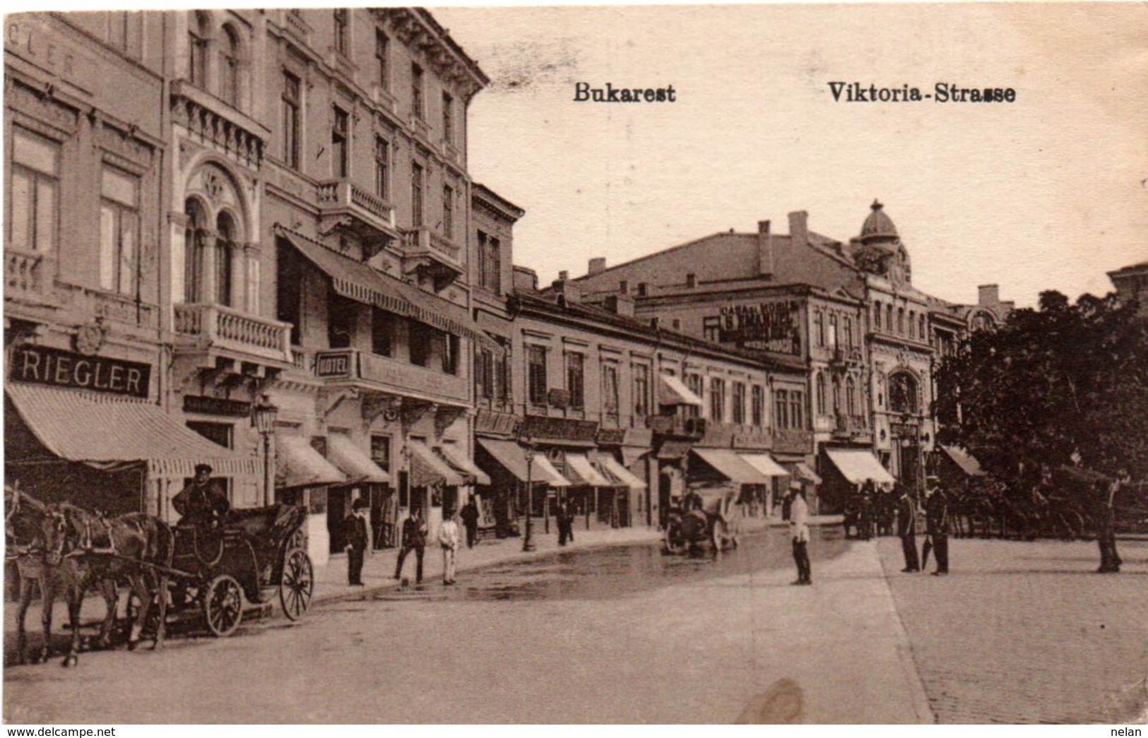 BUCURESTI-BUKAREST-BOULEVARD VIKTORIA-1917 - Romania