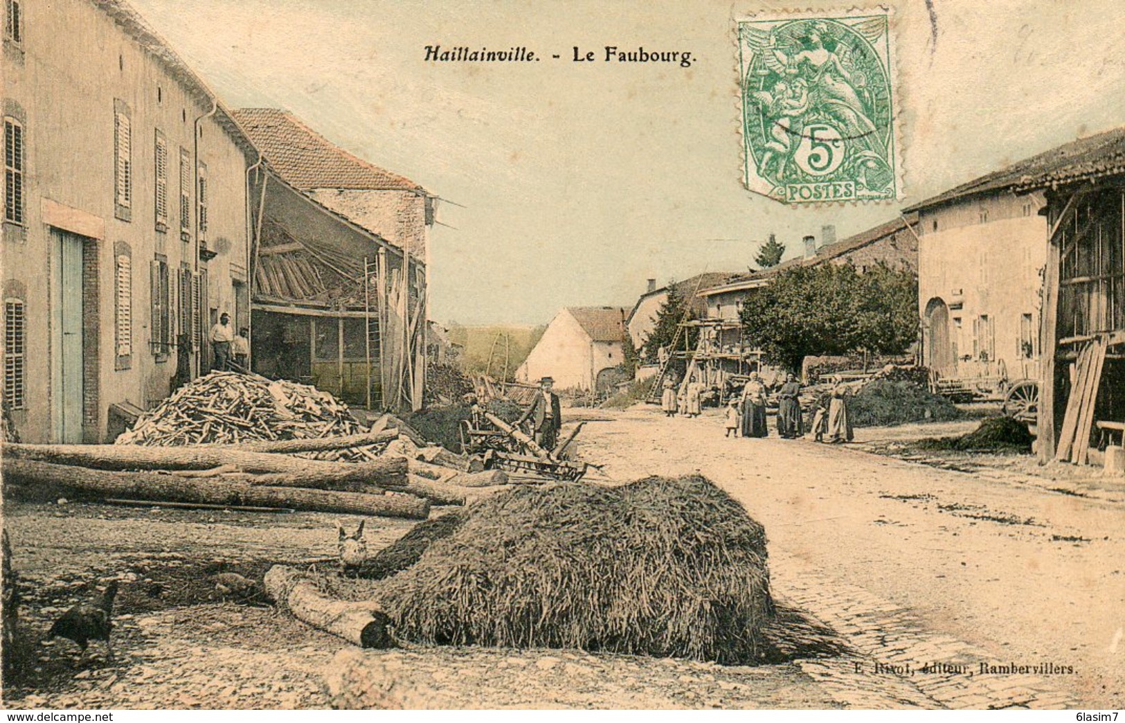 CPA - HAILLAINVILLE (88) - Aspect Du Faubourg En 1907 - Autres & Non Classés