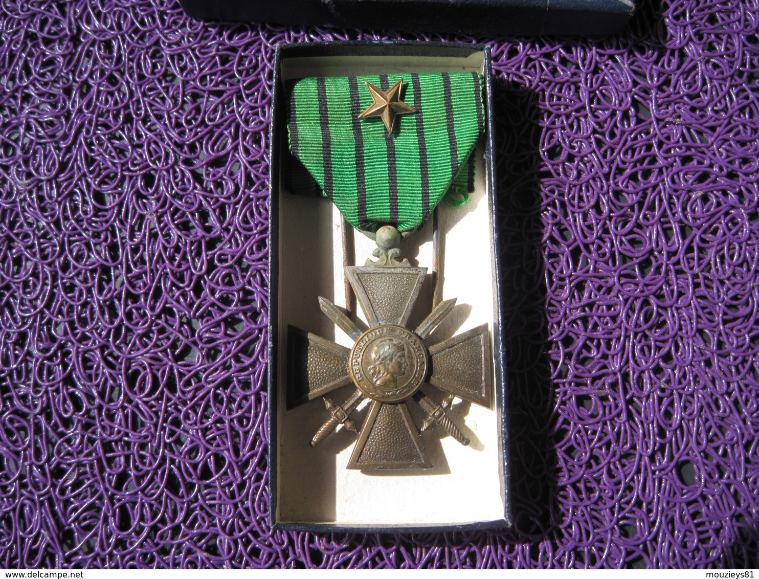 Croix De Guerre Française 1939 Avec Une Citation - France