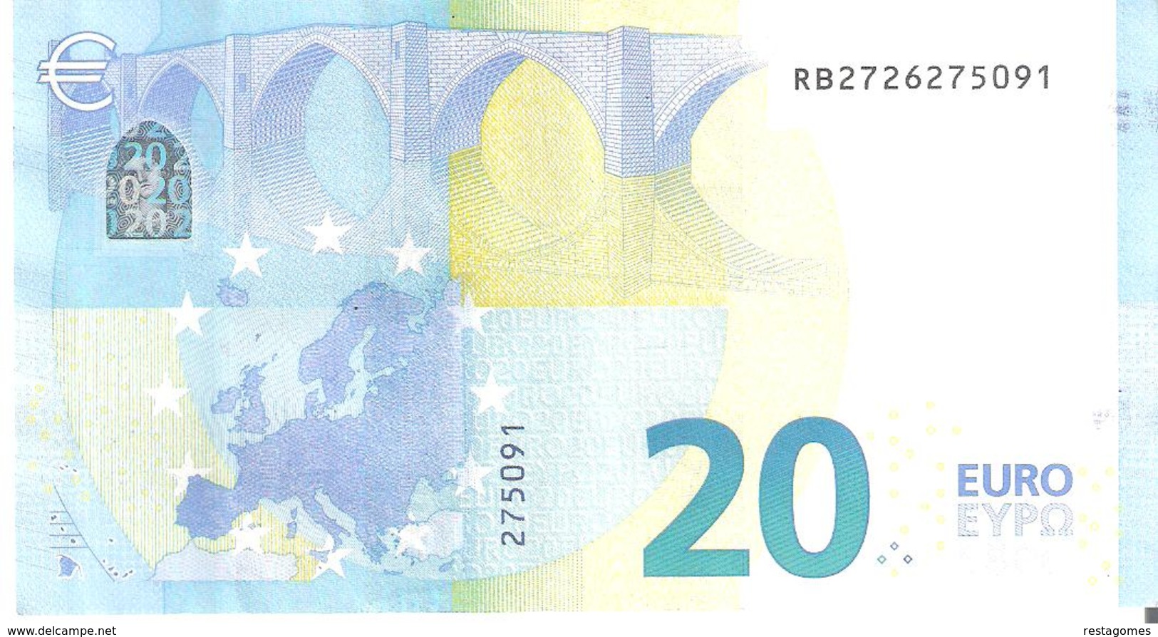 20 Euros 2015 Serie RB   R013   E4  DRAGHI   ..2 SCANER - 20 Euro