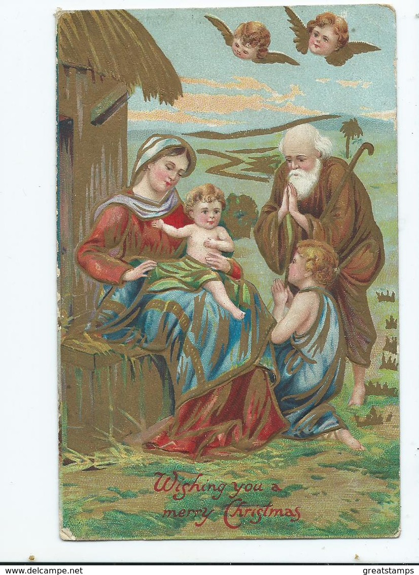 Embossed Postcard Christmas Printed In Berlin. Unused - Saint-Nicholas Day