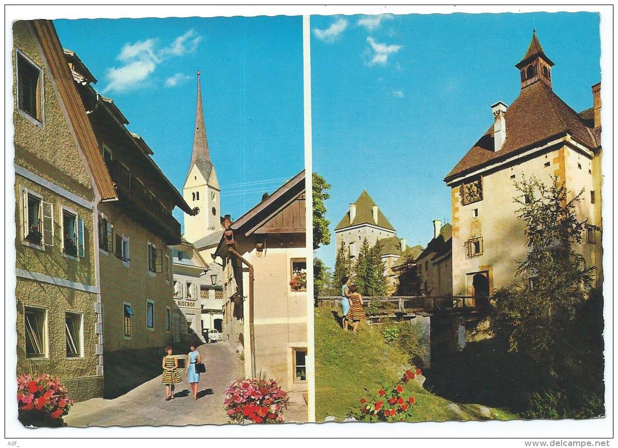 CPSM SOMMERFRISCHE ST MICHAEL IM LUNGAU - ALTE MARKTGASSE, DAS SAGENUMWOBENE SCHLOSS MOOSHAM, AUTRICHE - Tamsweg