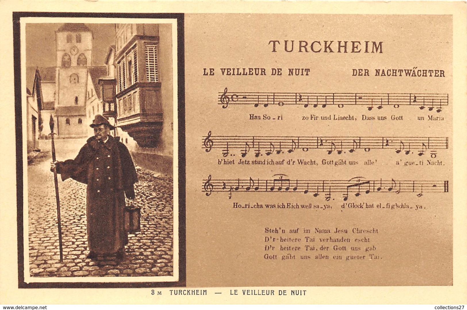 68-TURCKHEIM- LE VEILLEUR DE NUIT- DER NACHTWACHTER - Turckheim