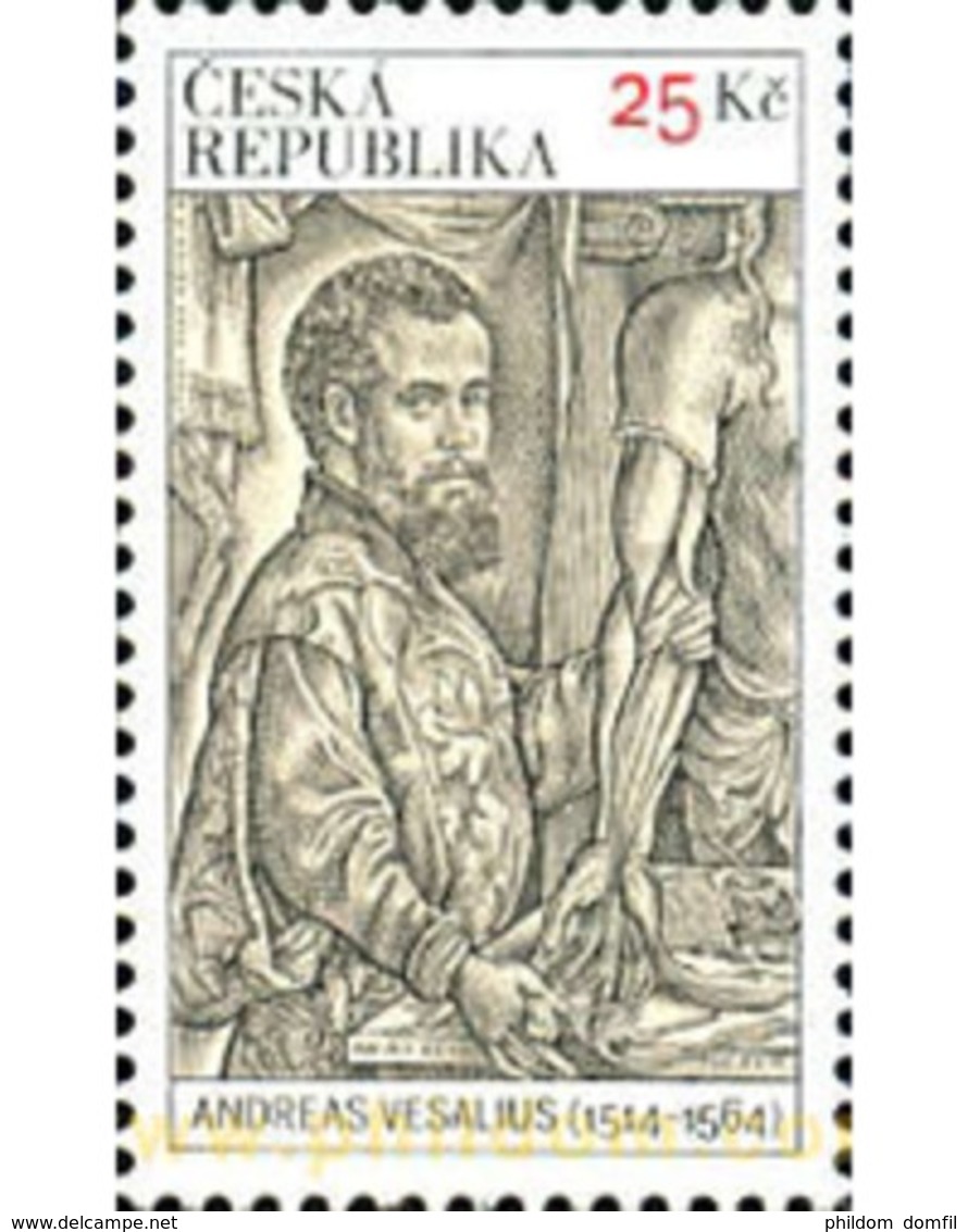 Ref. 325150 * MNH * - CZECH REPUBLIC. 2014. 500 ANIVERSXARIO DEL NACIMINETO DE ANDRES VESALIUS - MEDICO - Neufs