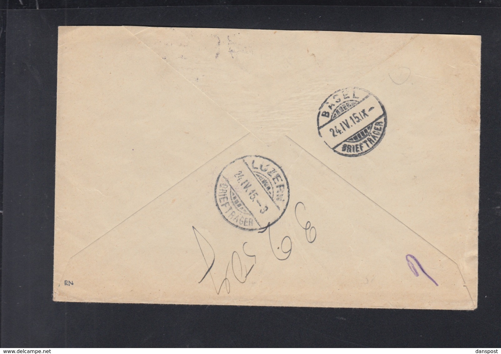 Dt. Reich R-Brief 1915 Essen Nach Luzern Zensur - Covers & Documents