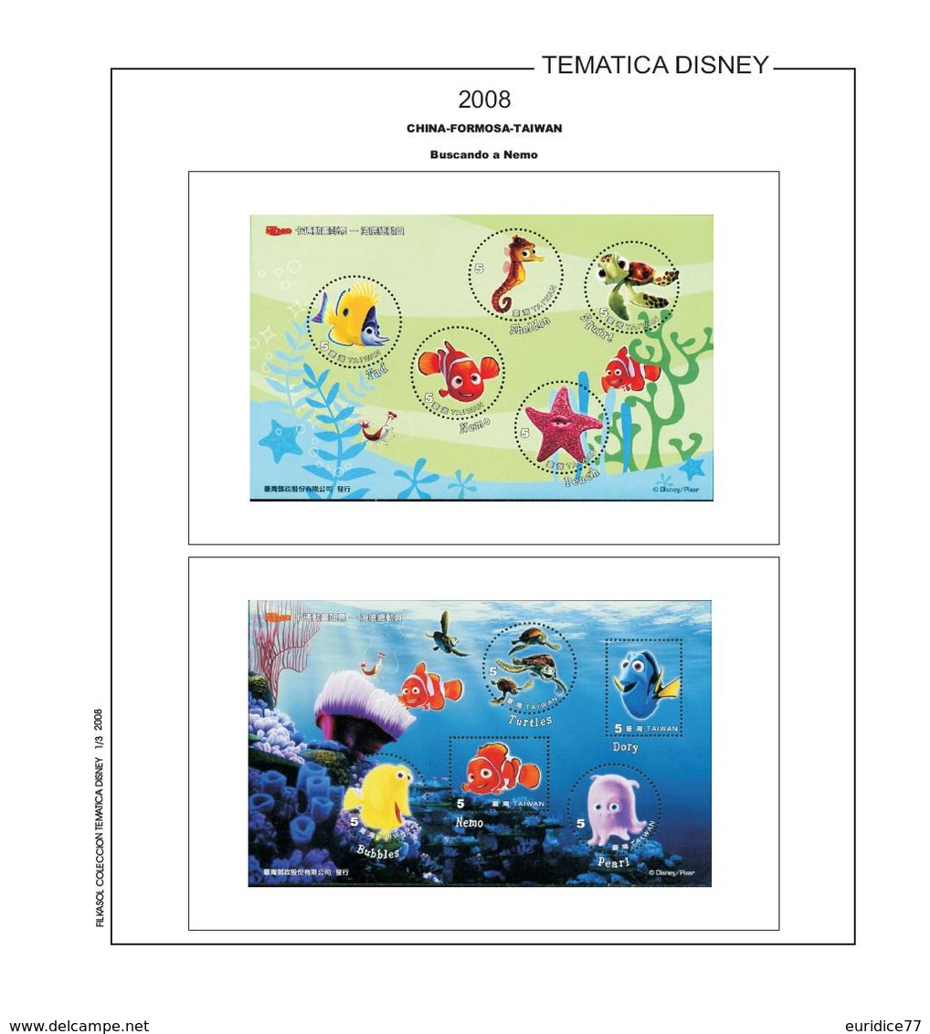 Suplemento Filkasol TEMATICA DISNEY 2008 - Ilustrado Color Album 15 Anillas 270x295 Mm. - Pre-Impresas