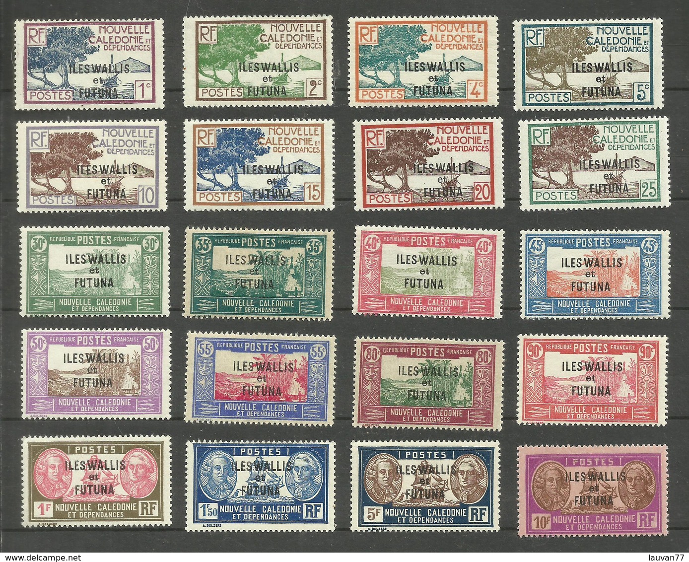 Wallis Et Futuna N°43 à 54A, 56A, 57, 58, 60, 63, 64 ET 62 Neufs Avec Charnière* Cote 29.80 Euros - Unused Stamps