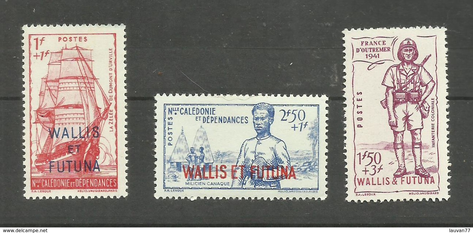 Wallis Et Futuna N°87 à 89 Neufs Avec Charnière* Cote 8.10 Euros - Neufs