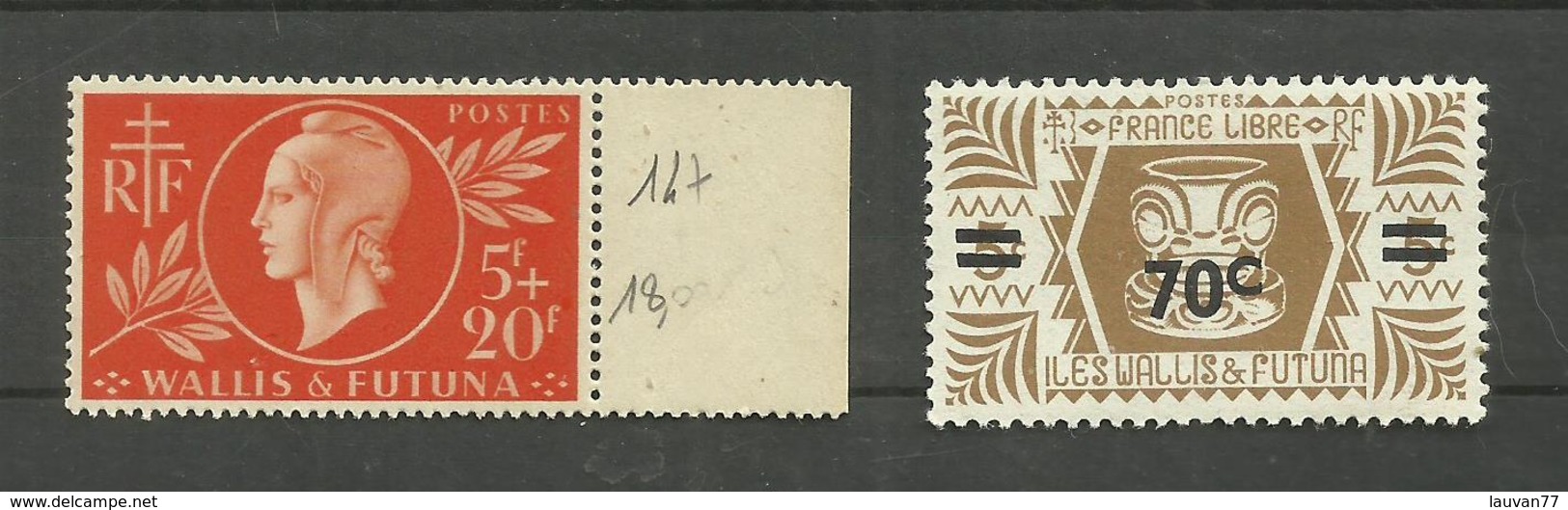 Wallis Et Futuna N°147, 150 Neufs Avec Charnière* Cote 3.80 Euros - Neufs