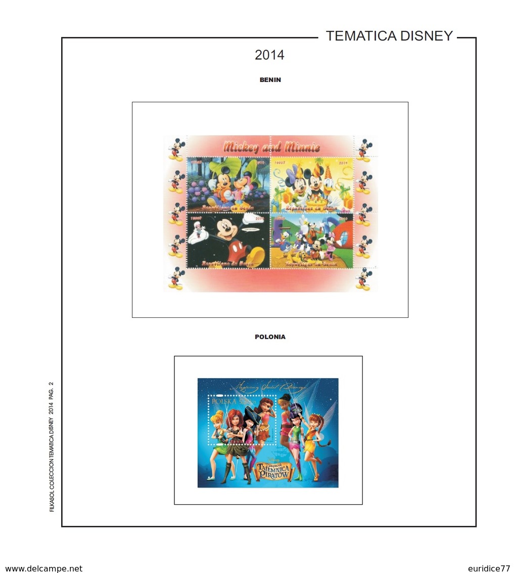 Suplemento Filkasol TEMATICA DISNEY 2014 - Ilustrado Color Album 15 Anillas 270x295 Mm. - Pre-Impresas