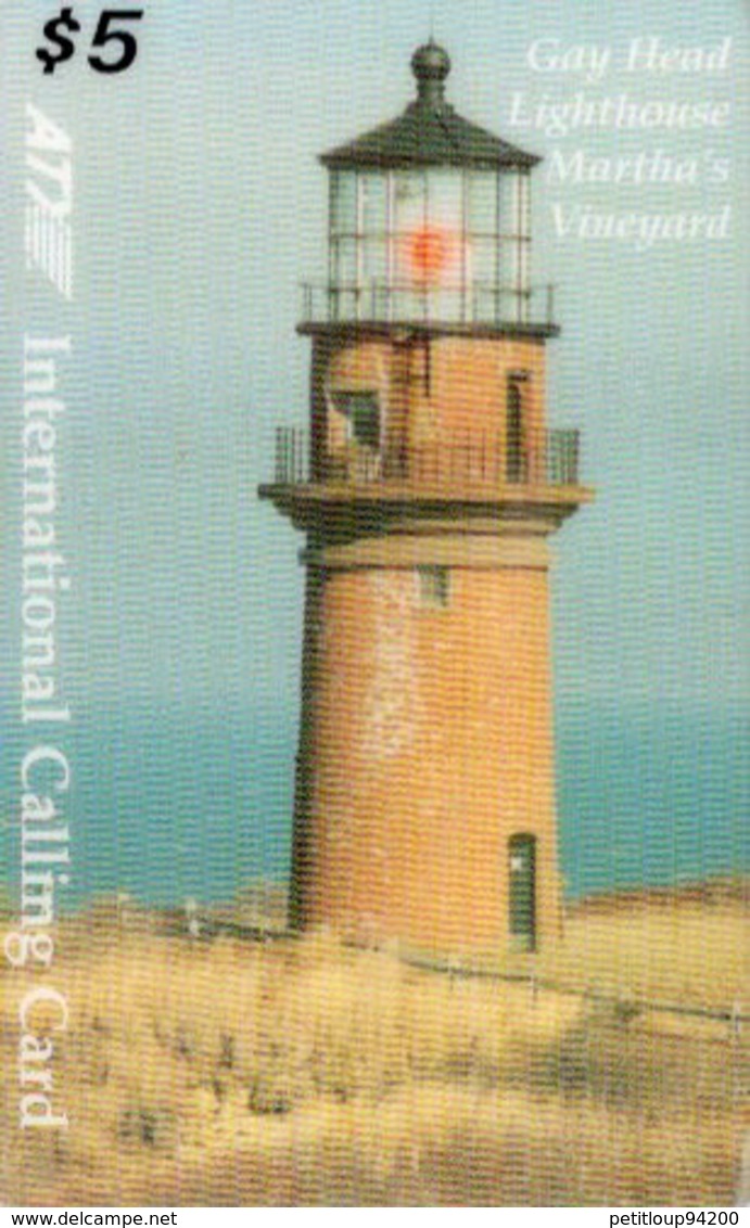 CARTE PREPAYEE ETATS-UNIS  ATX  *$5 Gay Head Lighthouse Martha's Vineyard - Autres & Non Classés