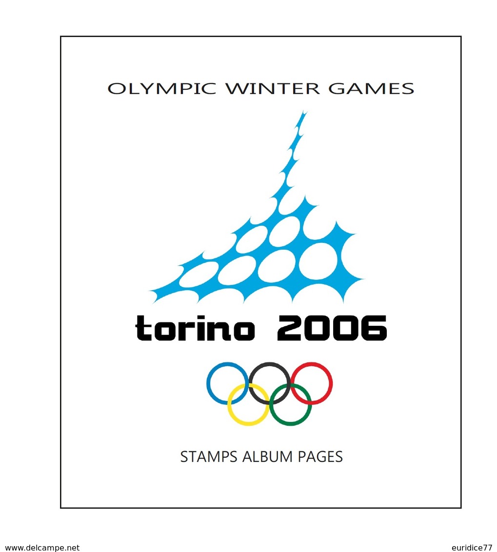 Suplemento Filkasol TEMATICA OLYMPIC WINTER GAMES TORINO 2006 - Ilustrado Color - Pre-Impresas