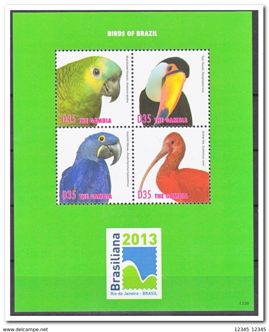 The Gambia 2013, Postfris MNH, Birds Of Brazil, Brasiliana 2013 - Gambia (1965-...)