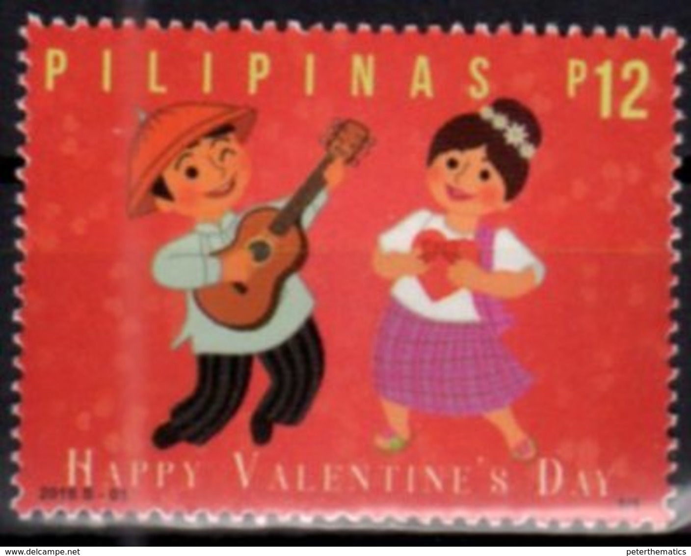 PHILIPPINES, 2018, MNH, VALENTINE'S DAY, GUITARS, 1v - Other & Unclassified