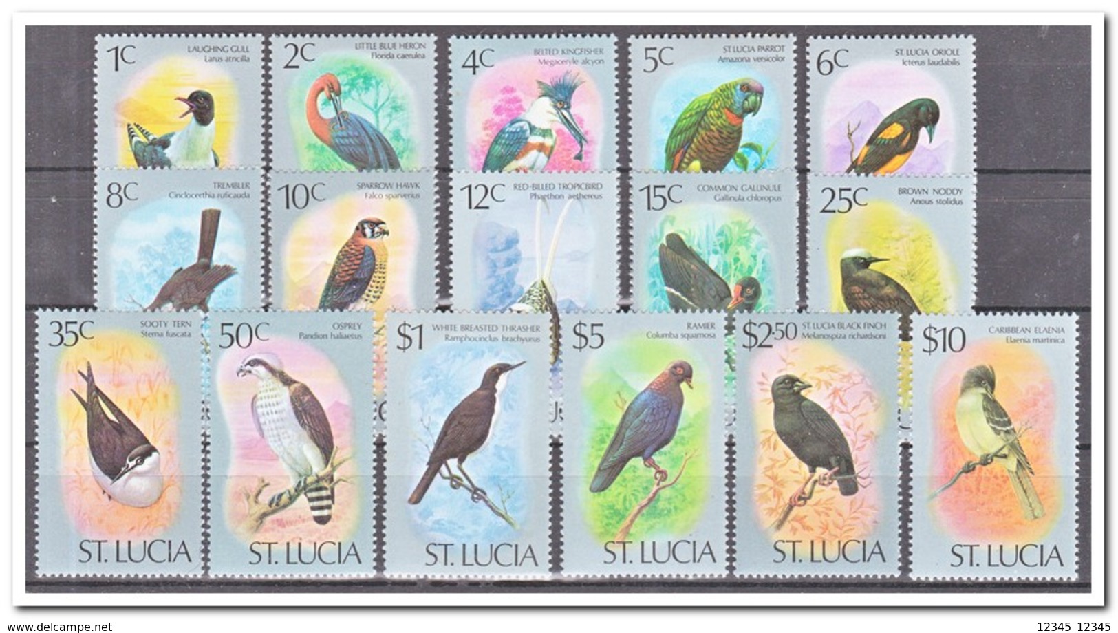 St. Lucia 1976, Postfris MNH, Birds - St.Lucia (1979-...)