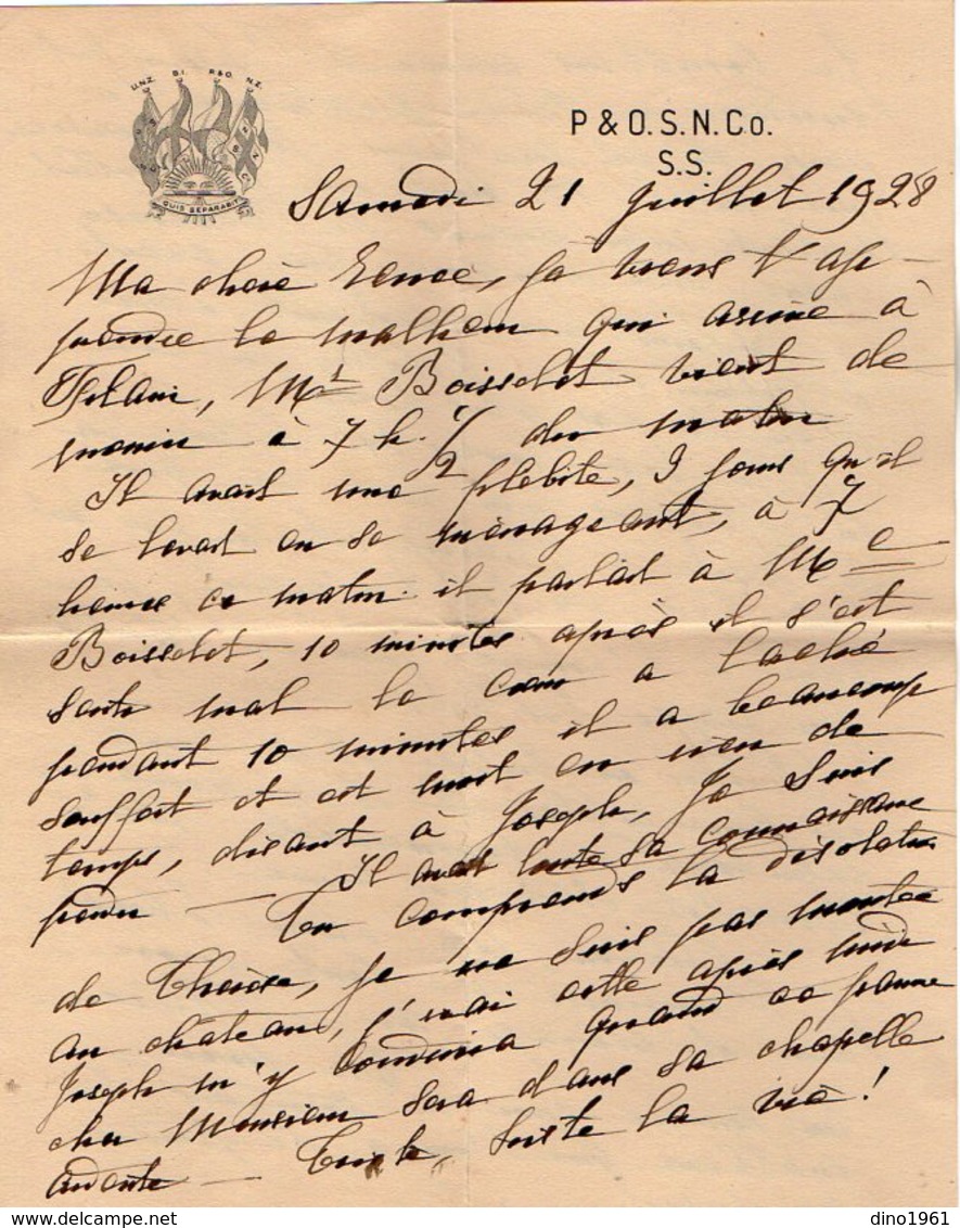 VP12.204 Lettre De Mme La Comtesse De LEUSSE à FILAIN Pour Mme La Comtesse De PERINI à Champfort  Près JALLIEU - Manuscripts