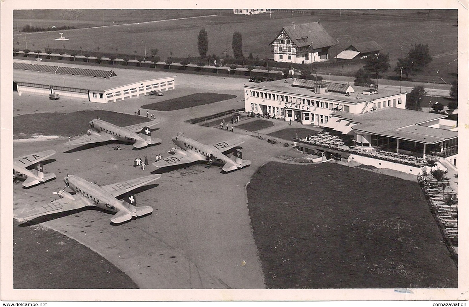 Aviation - Flugplatz  Zürich - 1945 - Aérodromes