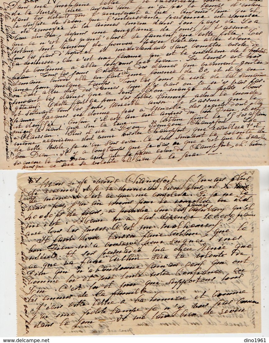 VP12.205 - Lettre De Mme La Comtesse De LEUSSE à MAZAGAN (Maroc ) Pour Mme La Comtesse De PERINI à MARSEILLE - Manuscripts