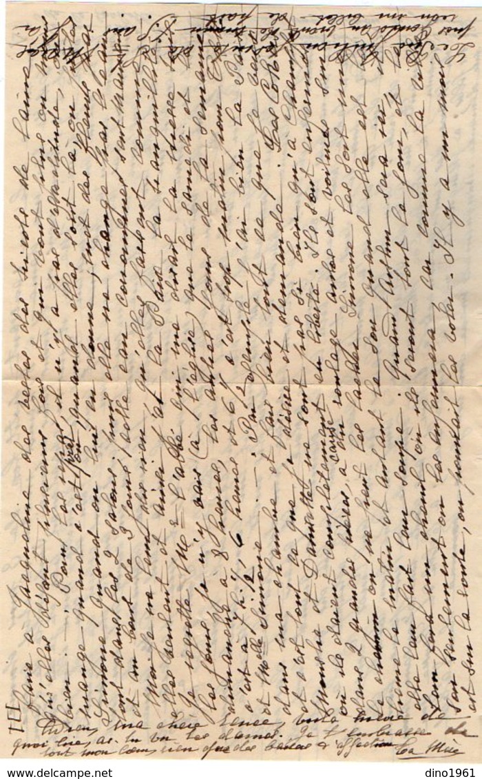 VP12.206 - Lettre De Mme La Comtesse De LEUSSE à MAZAGAN (Maroc ) Pour Mme La Comtesse De PERINI à MARSEILLE - Manuscripts