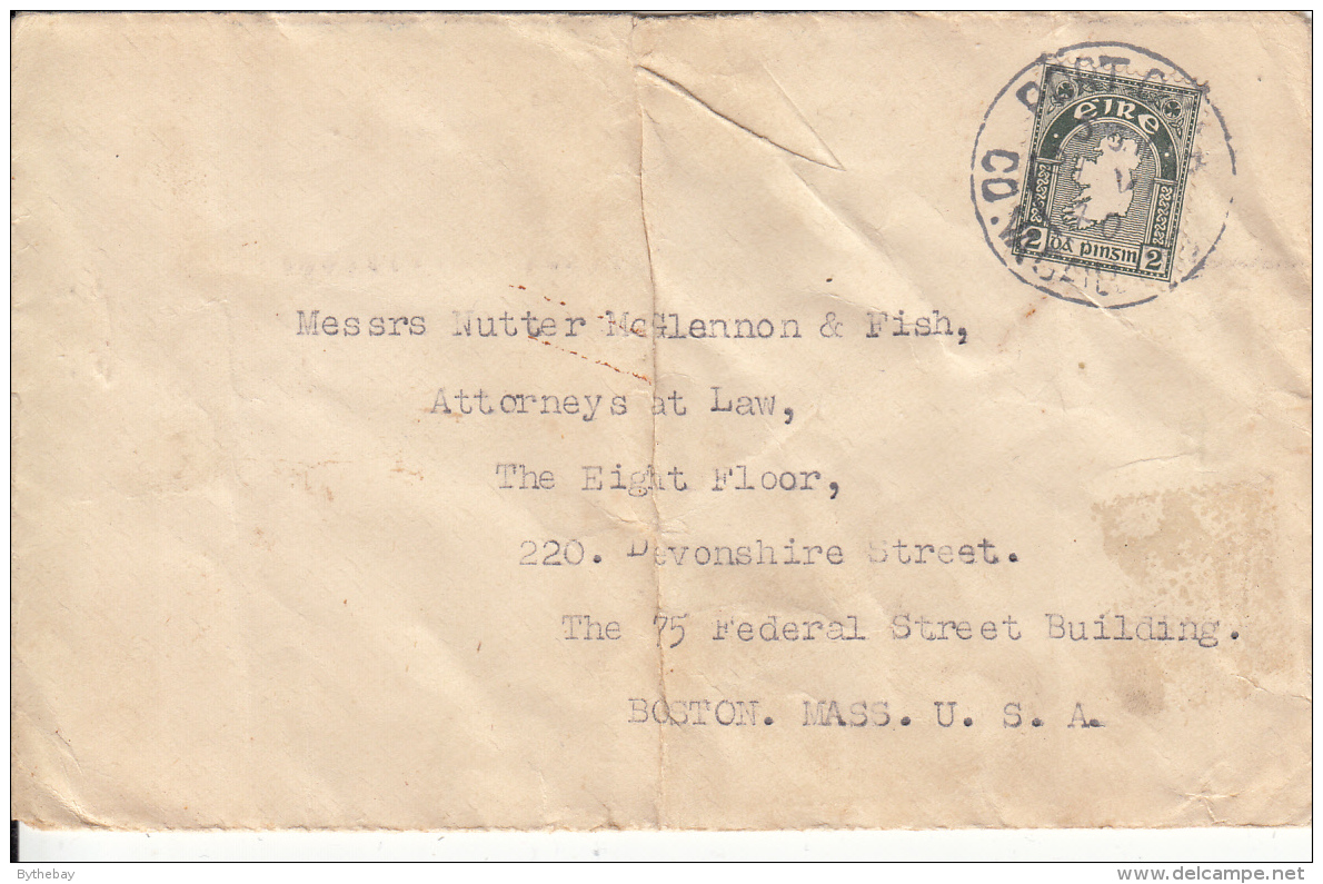 Ireland 1940 Cover To USA Franked Scott #68 Or #109 - Lettres & Documents