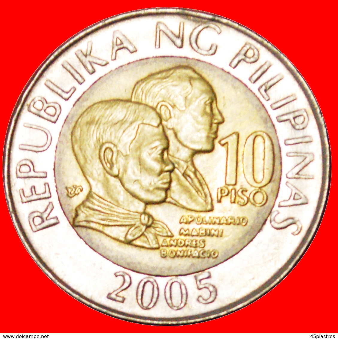 # BANK 1993: PHILIPPINES ★ 10 PISO 2005 DISCOVERY COIN! LOW START ★ NO RESERVE! - Filippine