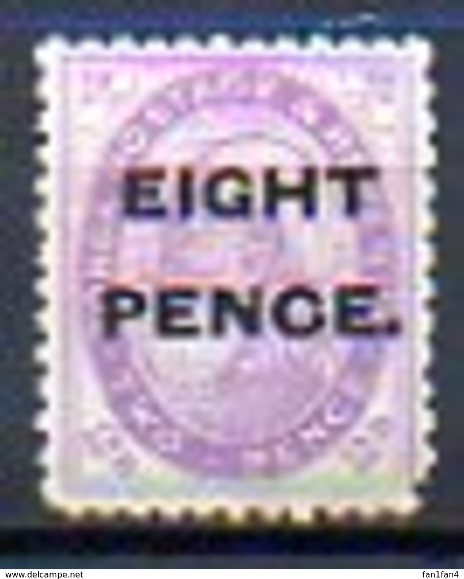 OCEANIE - TONGA - (Protetorat Britannique) - 1891 - N° 7 - EIGHT PENCE S. 2 P.violet - Samoa