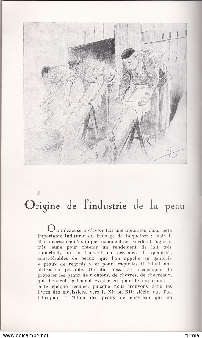 Histoire De L'industrie De La Peau Et Du Gant A Millau A Travers Les Siégles - Albert Jonquet - Livres Dédicacés