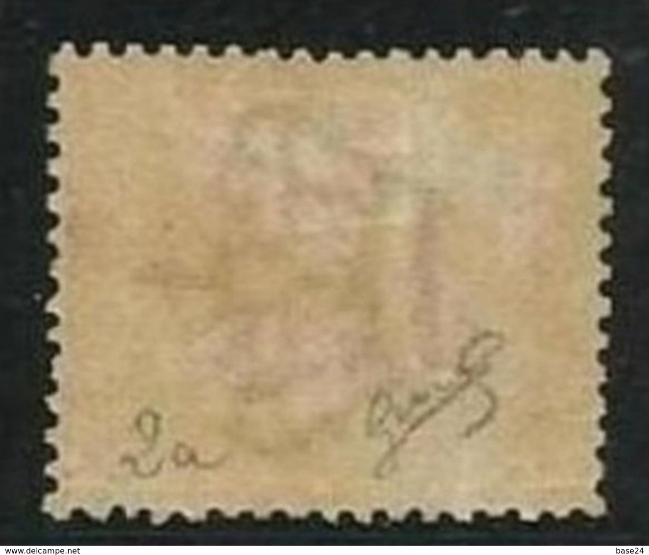 1877 San Marino Saint Marin CIFRA 5c. Arancio (2a) MLH* Firmato Biondi Centratissimo - Neufs