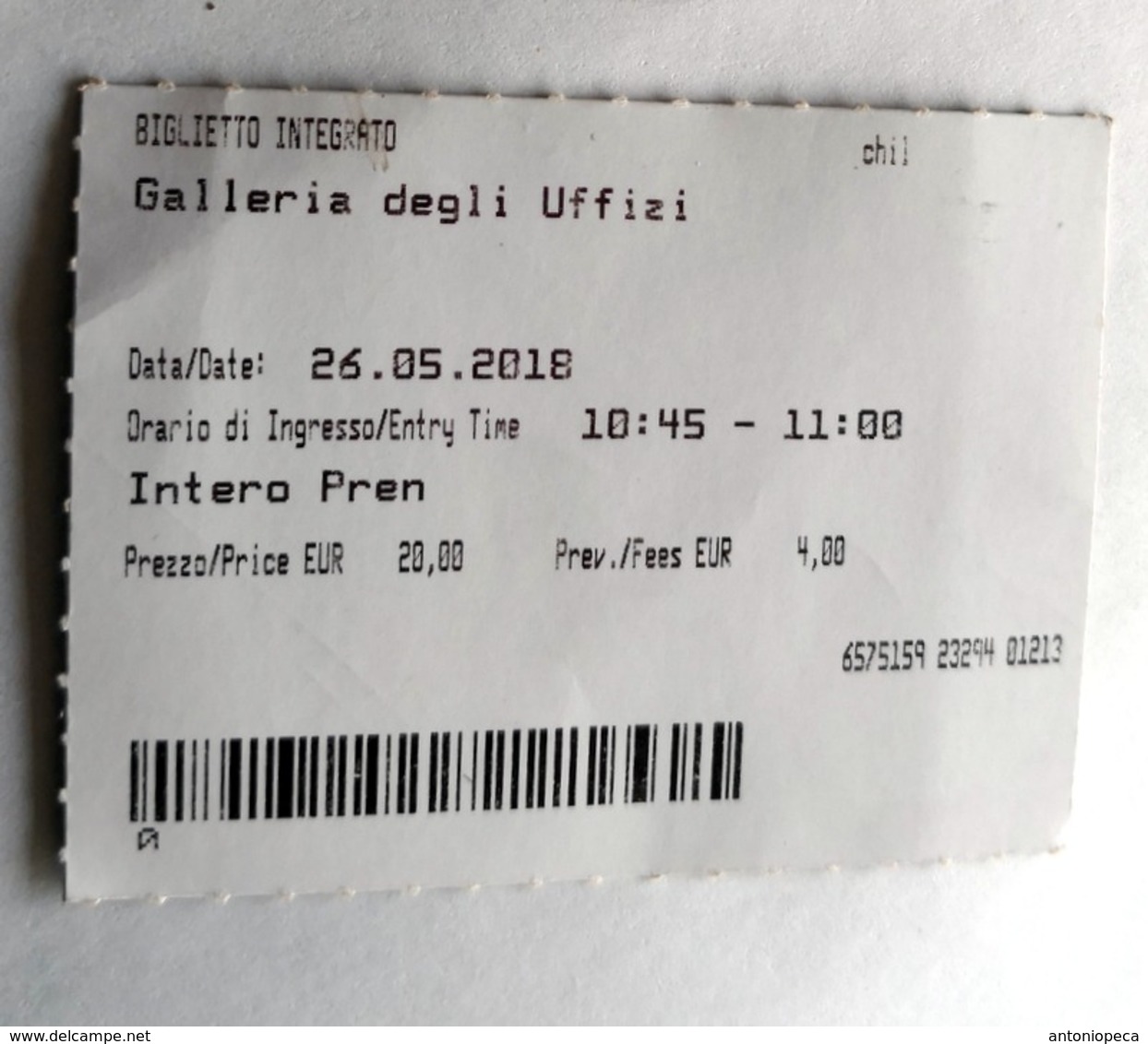 ITALIA, 2018 ROME  MUSEUM NAZIONALE ROMANO TICKET OF ENTRANCE - Biglietti D'ingresso